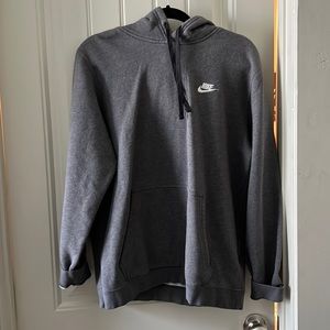 GREY MENS NIKE HOODIE